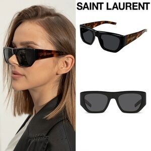 Saint Laurent SL 740 Black Havana Tortoise Sunglasses NWT